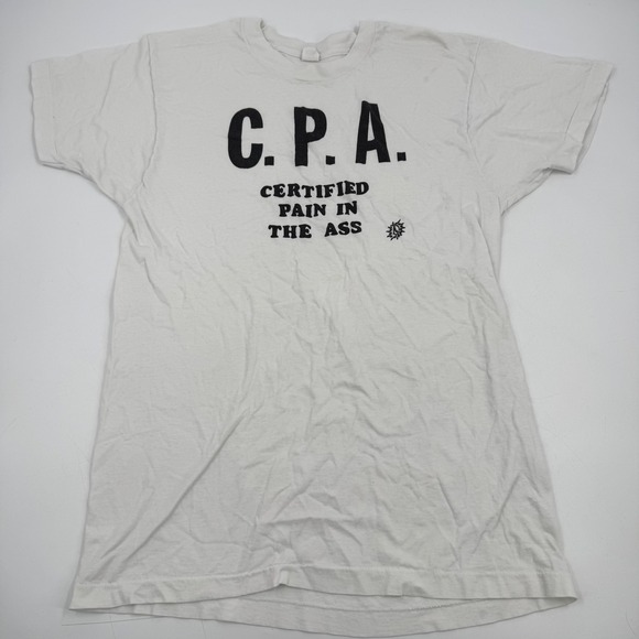 Fruit of the Loom Other - Vintage Fruit of the‎ Loom CPA Certified Pain in the Ass Graphic T Shirt X-Large